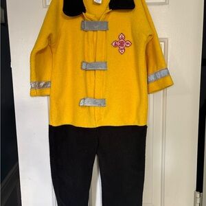 Old Navy Kids Firefighter Costume - Yellow and Black Size 2T No Helmet